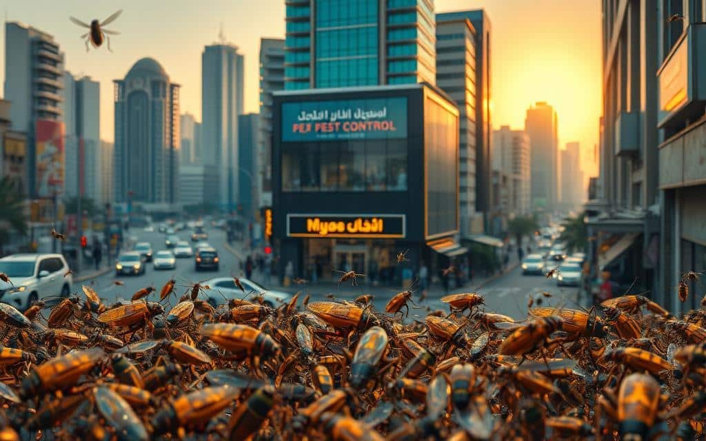 رش صراصير الكويت